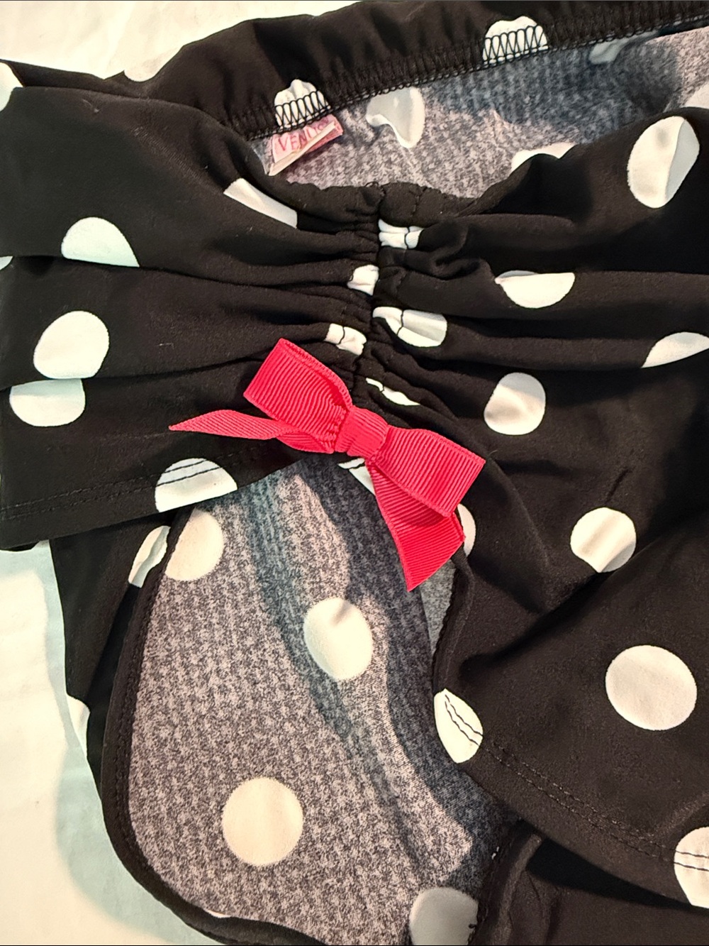 VENUS Black & White Polka Dot Bikini Bottom 8 - Picture 4 of 7